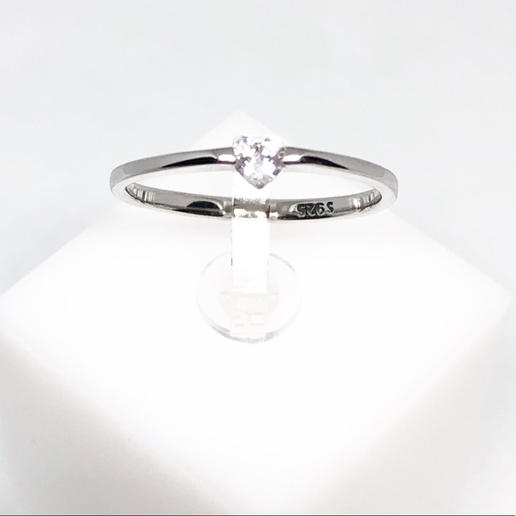 🤍💍Sterling silver delicate heart ring - Picture 2 of 5